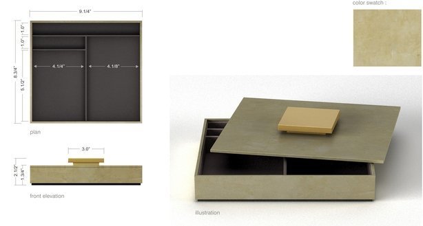 Stationery box warm gray w-gold-614-xxx_q85